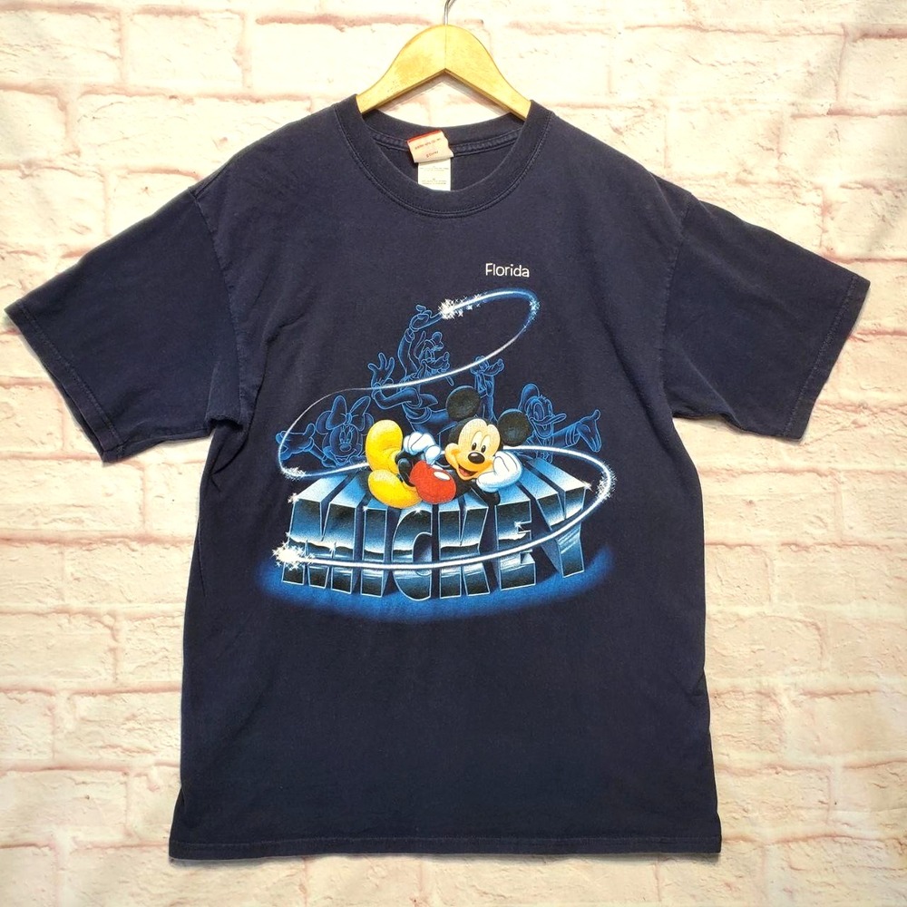 Disney Mickey Mouse Navy Blue Graphic T-Shirt